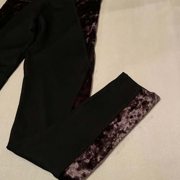 Justice, Size 10, Black Leggings with velvet trim, NEW! - Picture 8 of 10